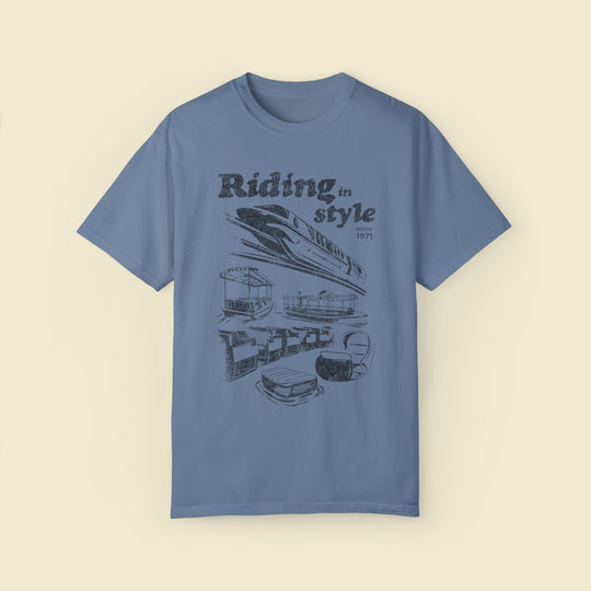 Riding in Style Comfort Colors Tee