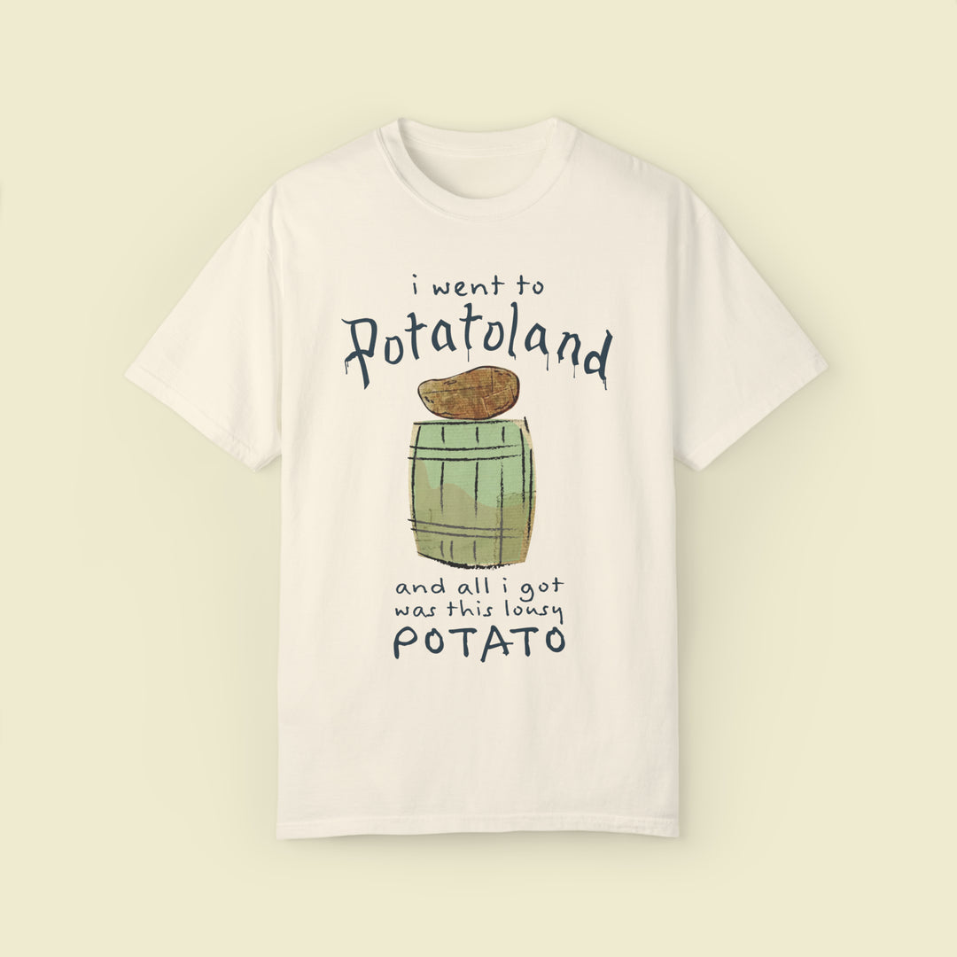 Potatoland Comfort Colors Tee by The Quirky Mouse, LLC, subtle Disney Inspired Shirts