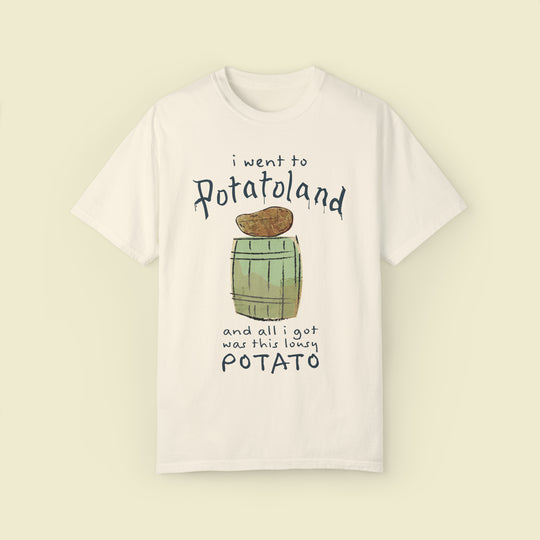 Potatoland Comfort Colors Tee by The Quirky Mouse, LLC, subtle Disney Inspired Shirts