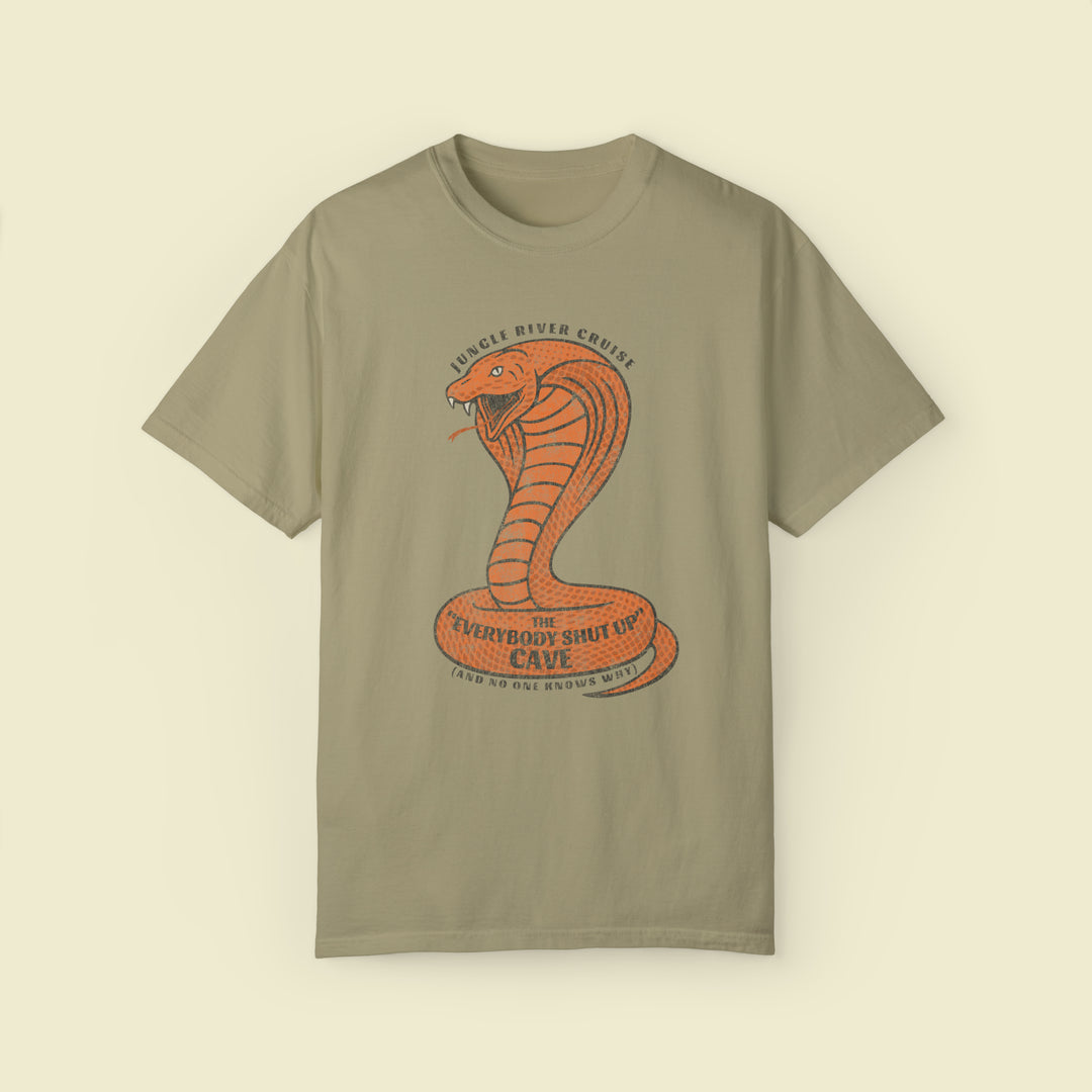 Jungle River Cobra Cave Comfort Colors Tee by The Quirky Mouse, LLC, subtle Disney Inspired Shirts