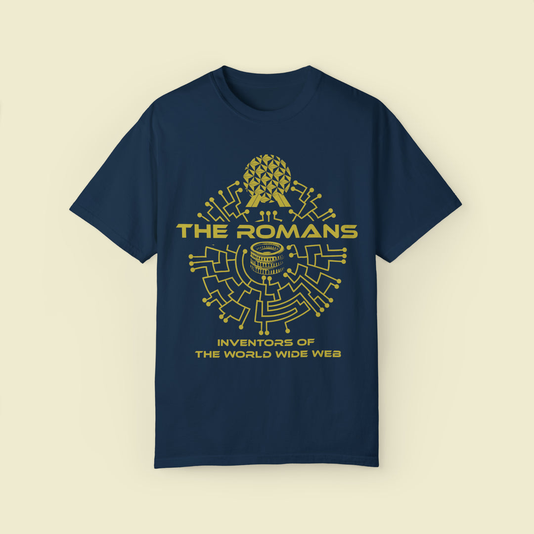 Spaceship Earth World Wide Web on Comfort Colors by The Quirky Mouse, LLC, subtle Disney Inspired Shirts