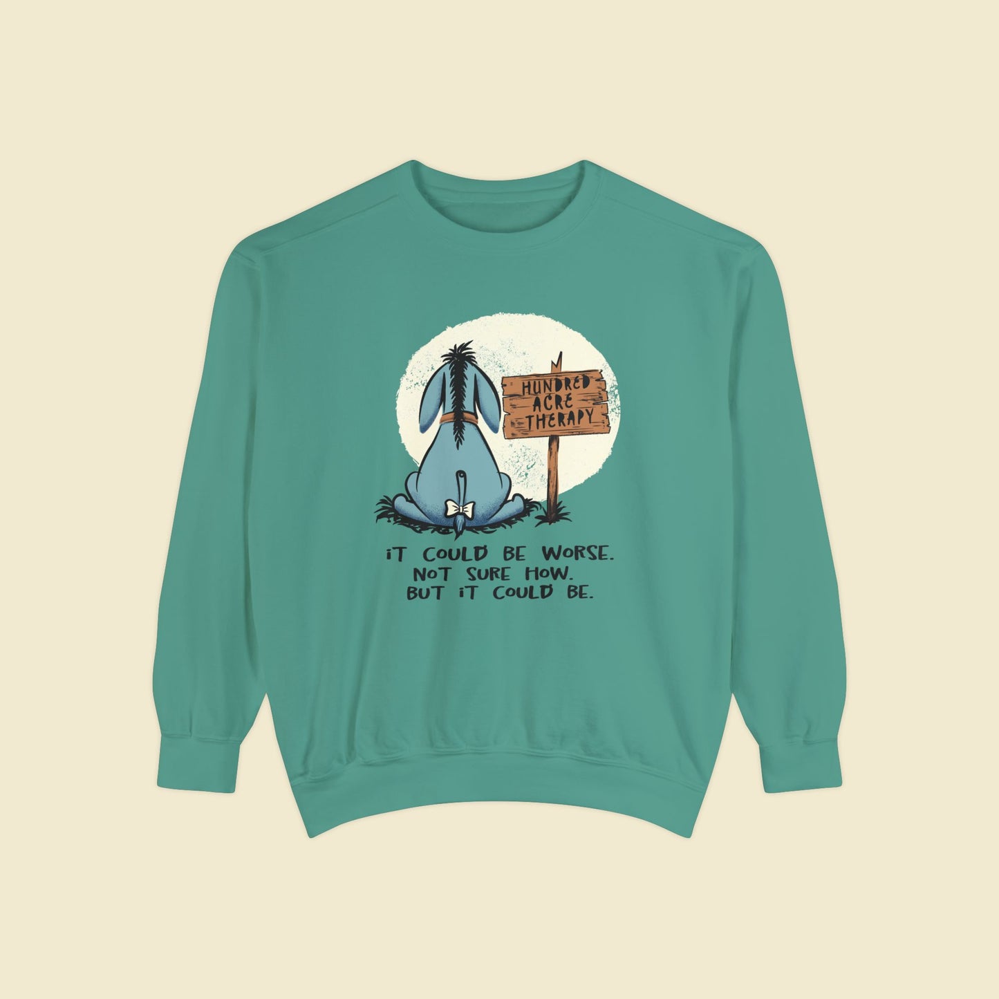 Eeyore Therapy Comfort Colors Sweatshirt