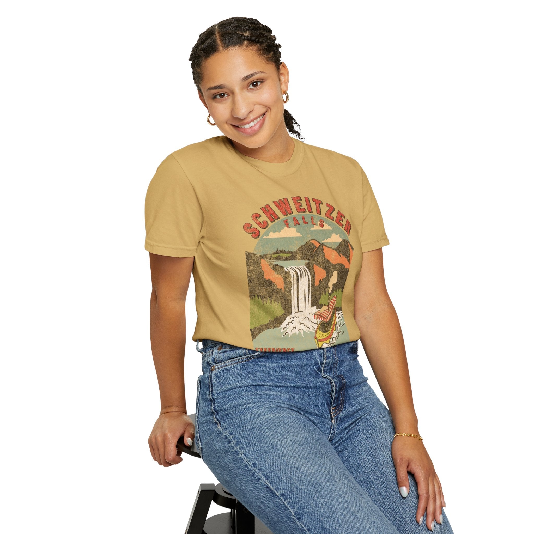Schweitzer Falls Comfort Colors Tee The Quirky Mouse LLC