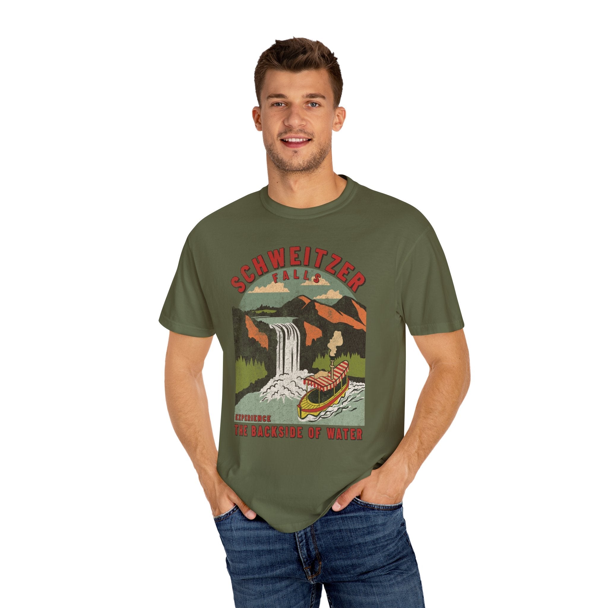 Schweitzer Falls Comfort Colors Tee The Quirky Mouse LLC