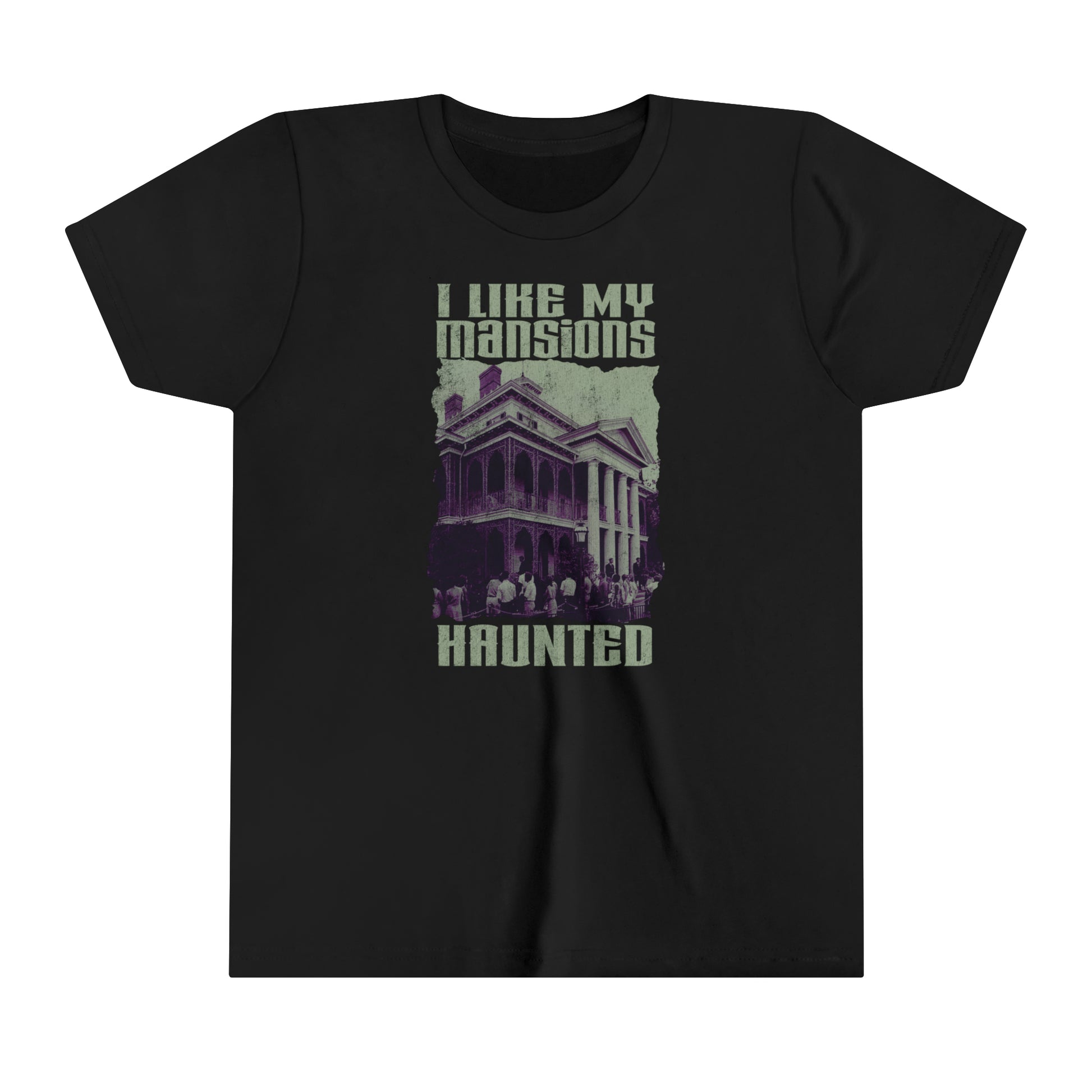 *DL I Like My Mansions Haunted Kid's Tee by The Quirky Mouse, LLC, subtle Disney Inspired Shirts