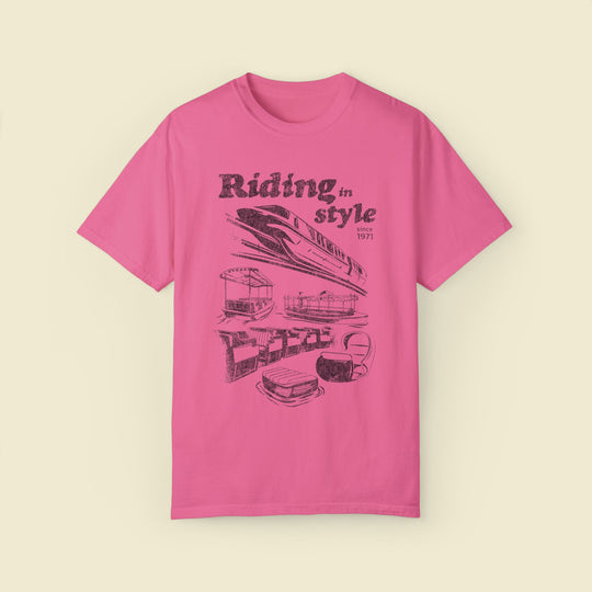 Riding in Style Comfort Colors Tee