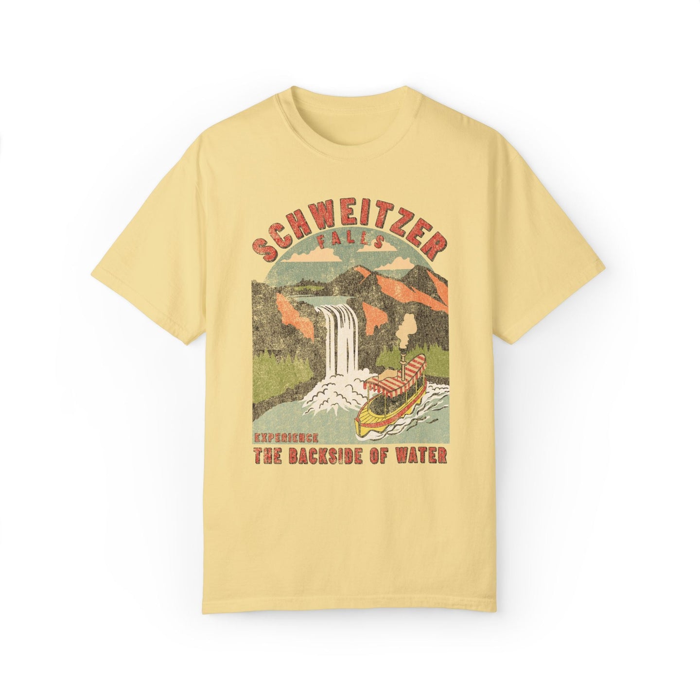 Schweitzer Falls Comfort Colors Tee - Subtle Theme Park Tees – The ...