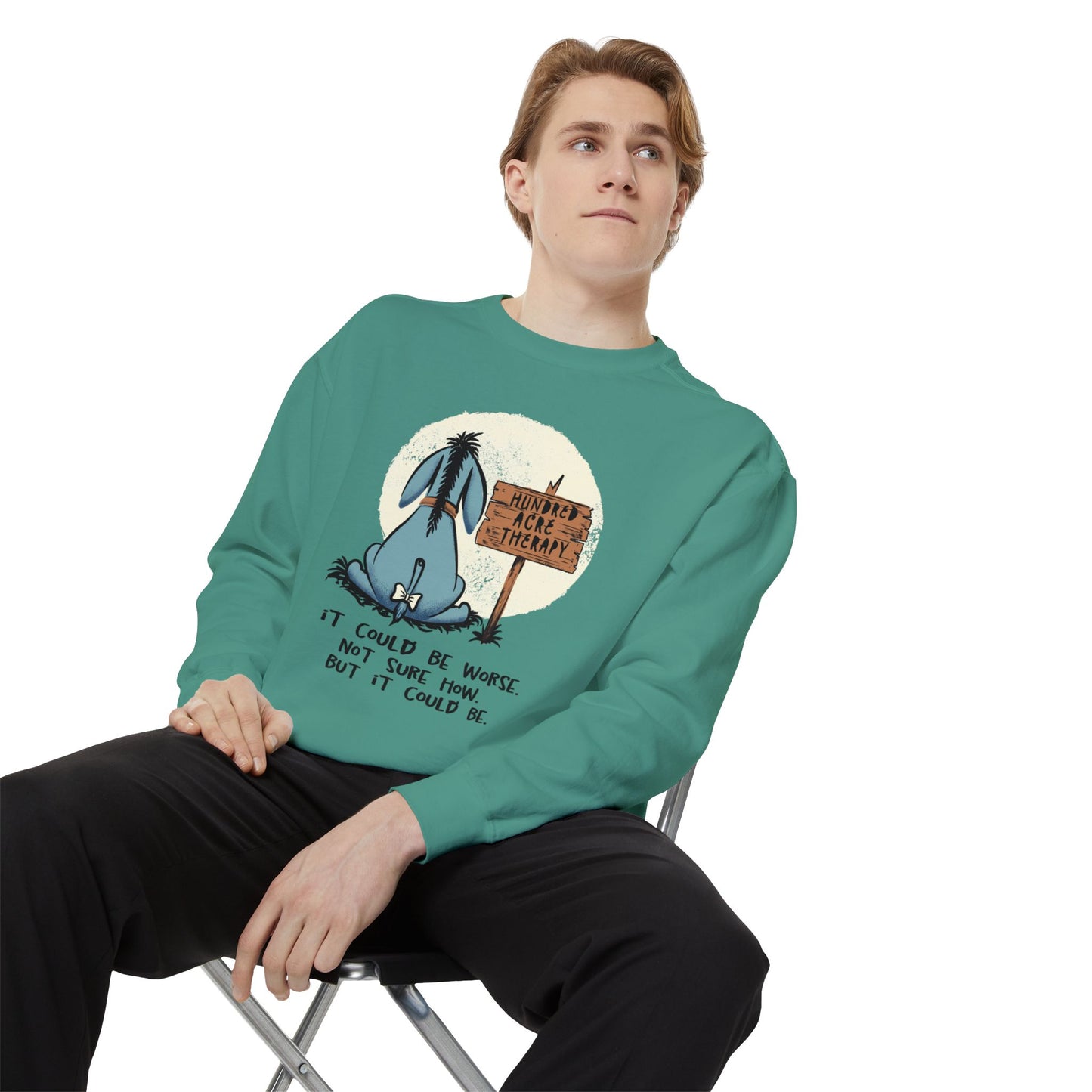 Eeyore Therapy Comfort Colors Sweatshirt