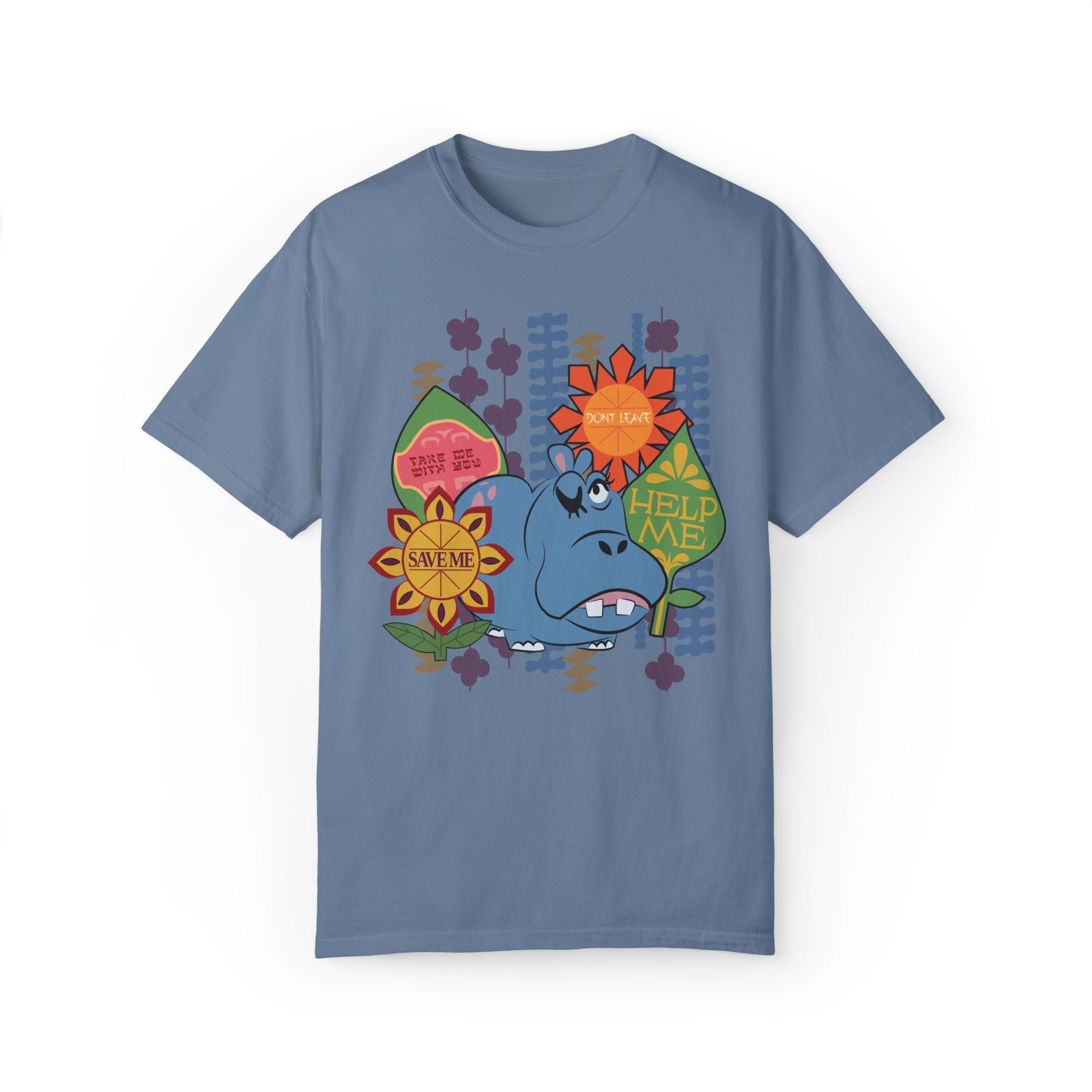 Hippo Help Me Comfort Colors Tee