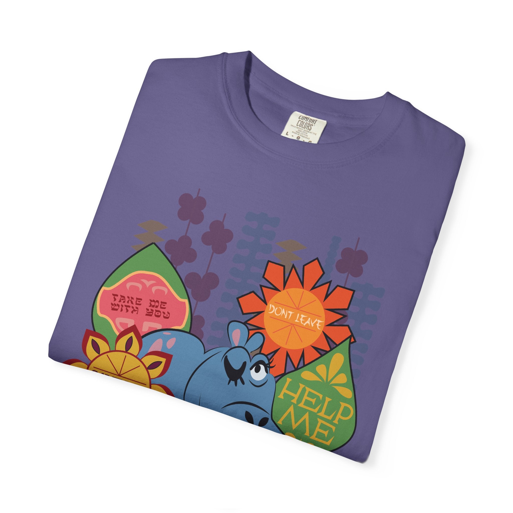Hippo Help Me Comfort Colors Tee