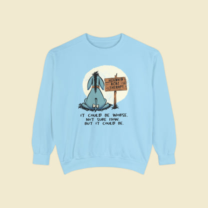 Eeyore Therapy Comfort Colors Sweatshirt