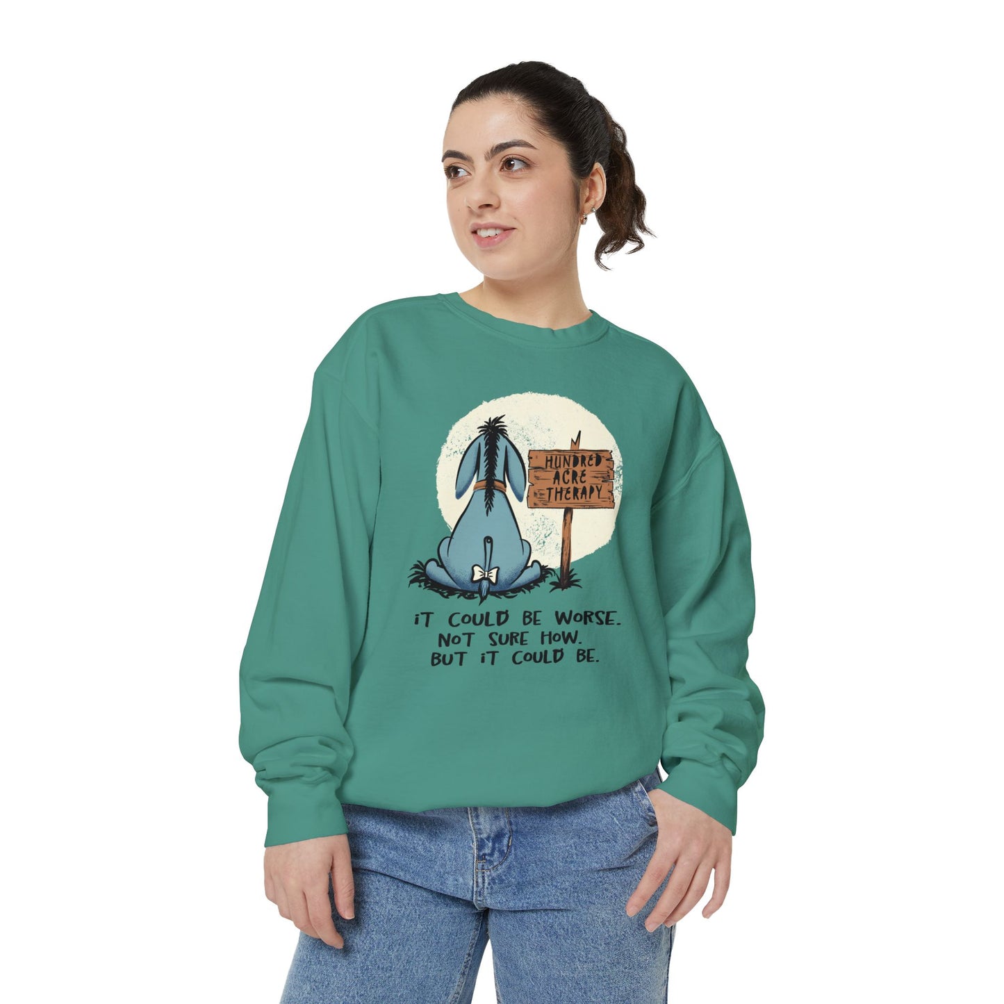 Eeyore Therapy Comfort Colors Sweatshirt