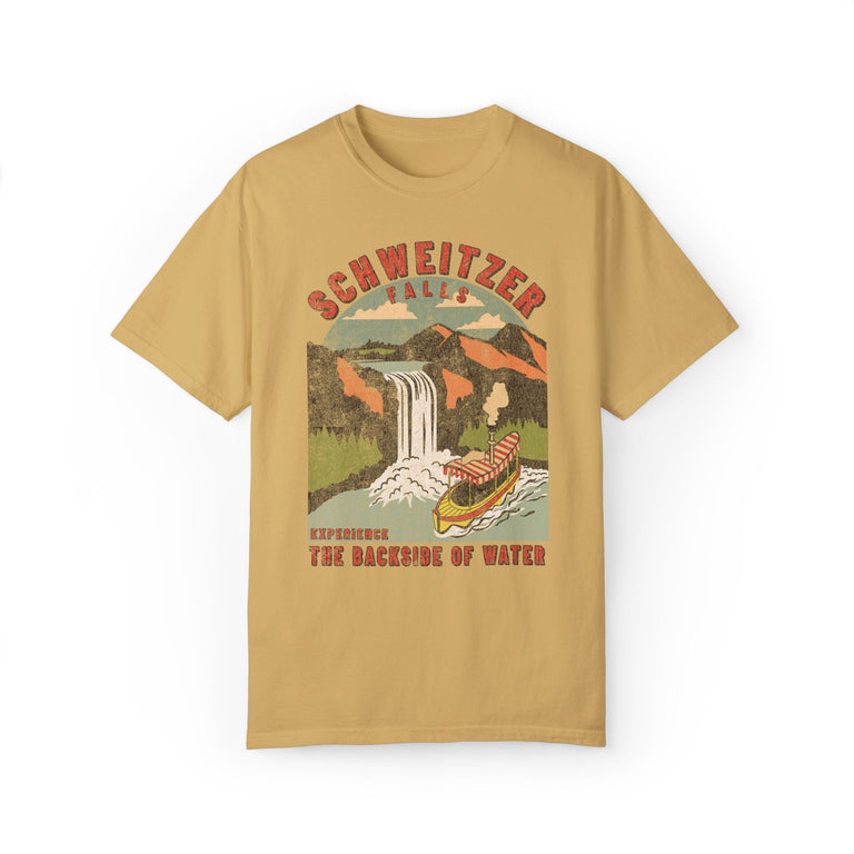 Schweitzer Falls Comfort Colors Tee - Subtle Theme Park Tees – The ...