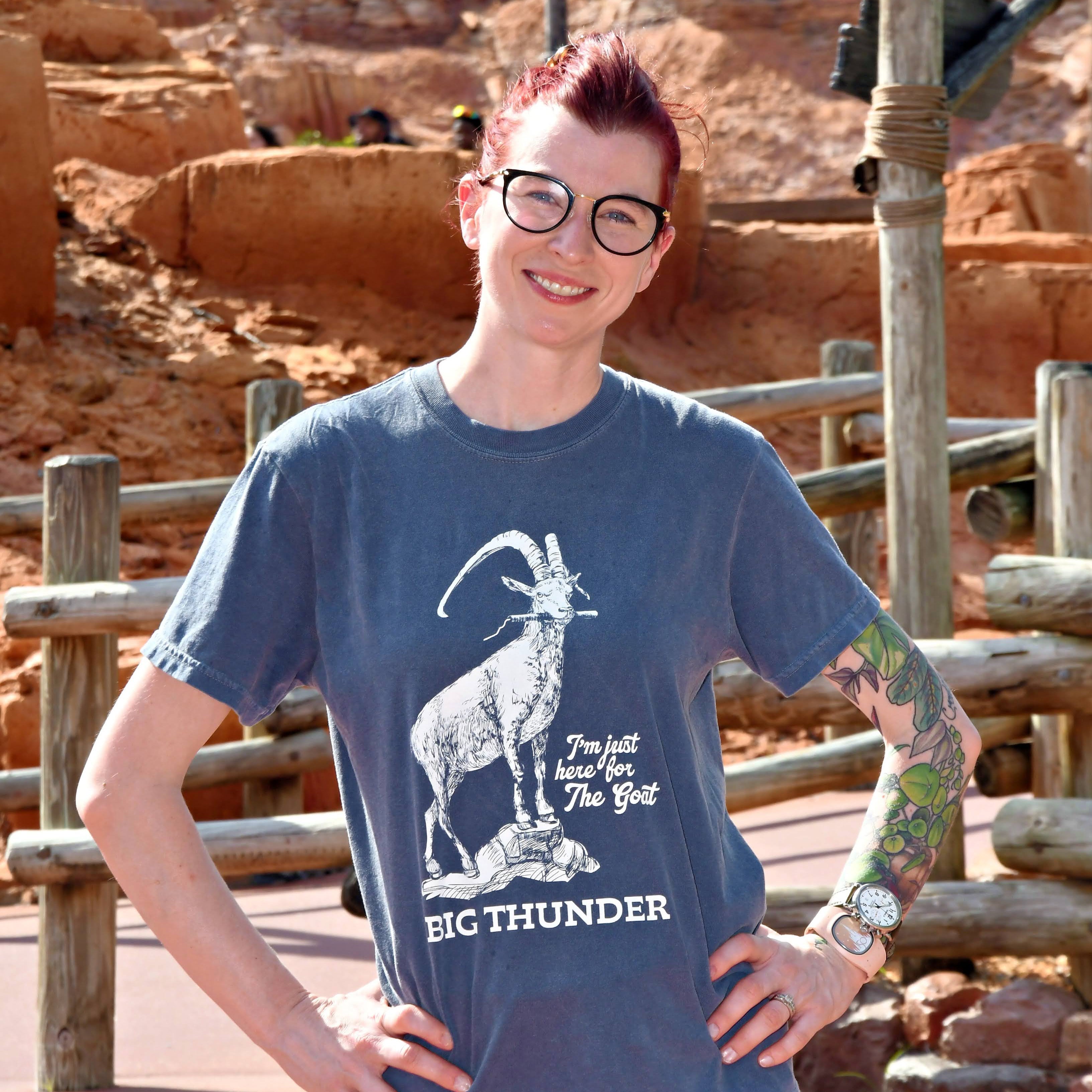 Big Thunder Goat on Comfort Colors Tee