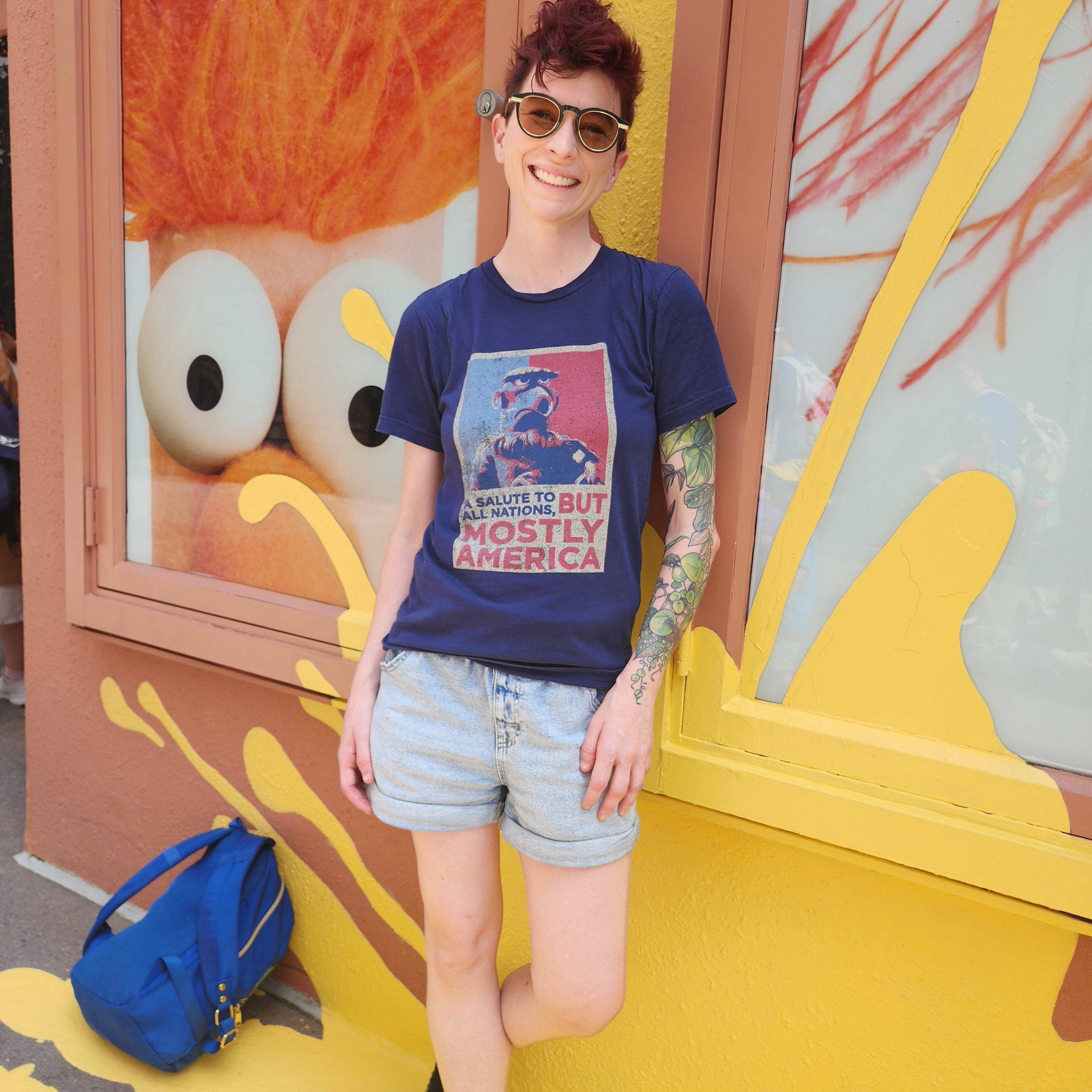 Sam Eagle Salute To America Comfort Colors Tee