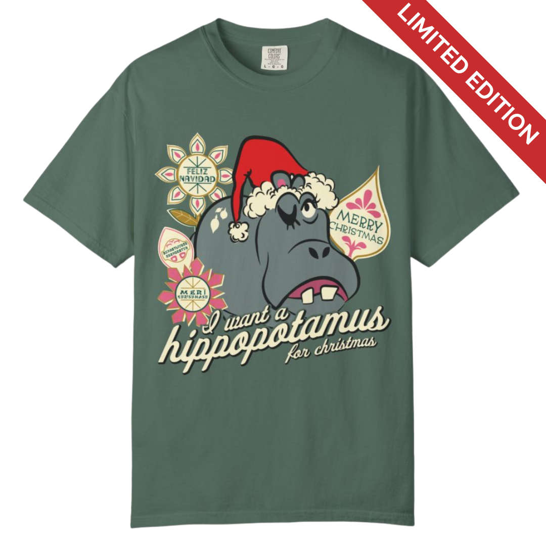Hippo Christmas Tee