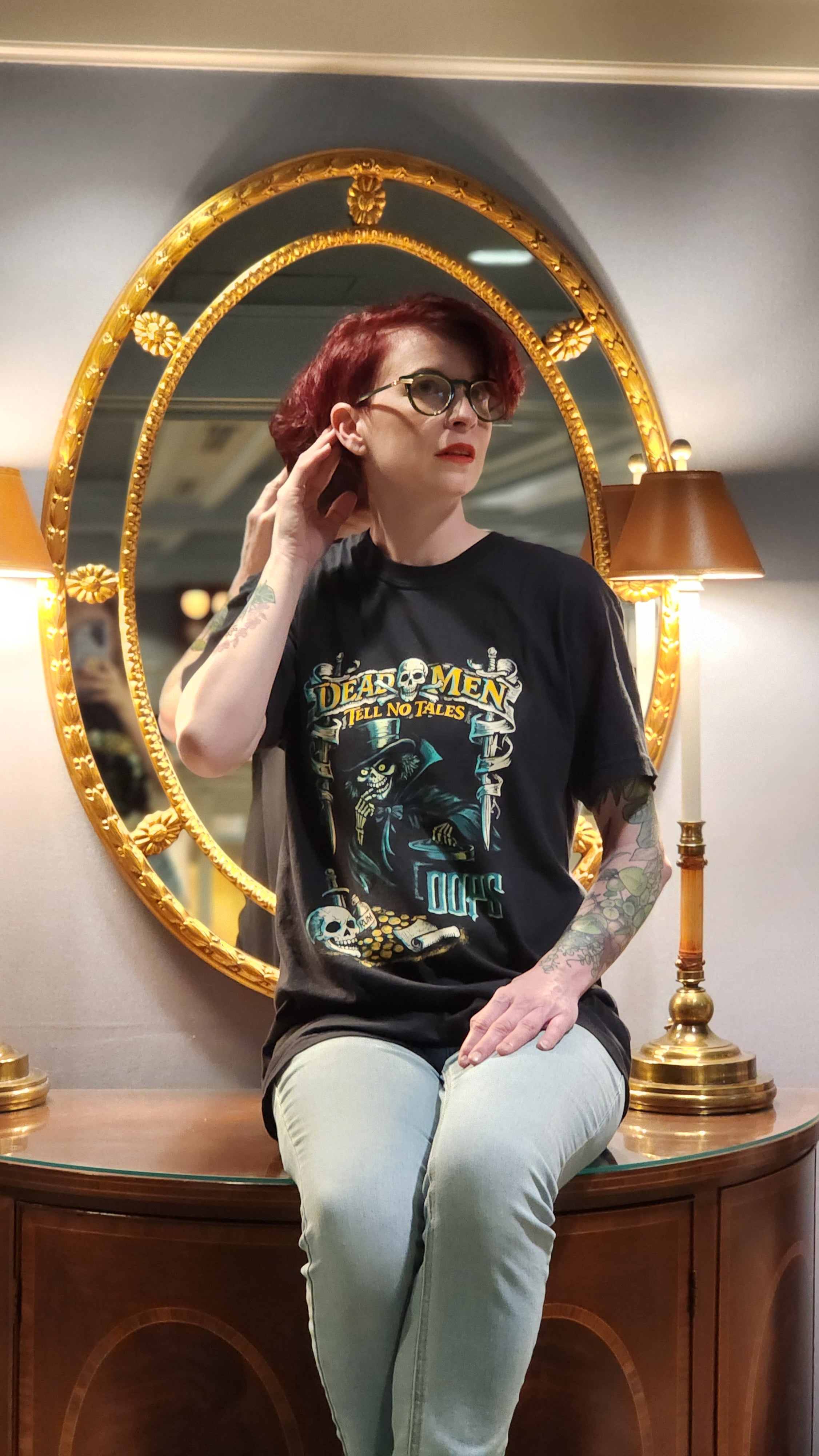 Dead Men Tell No Tales Hatbox Ghost Tee