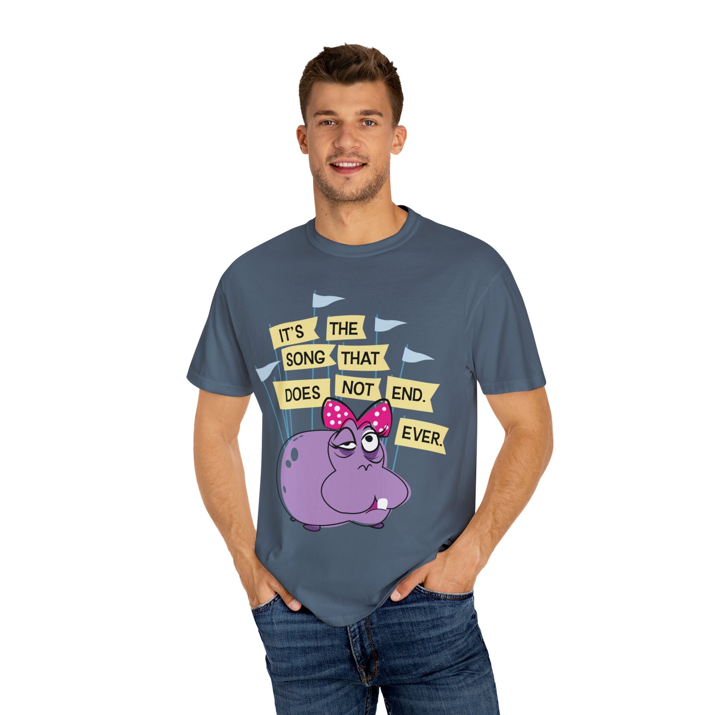 Small World Hippo Comfort Colors Tee