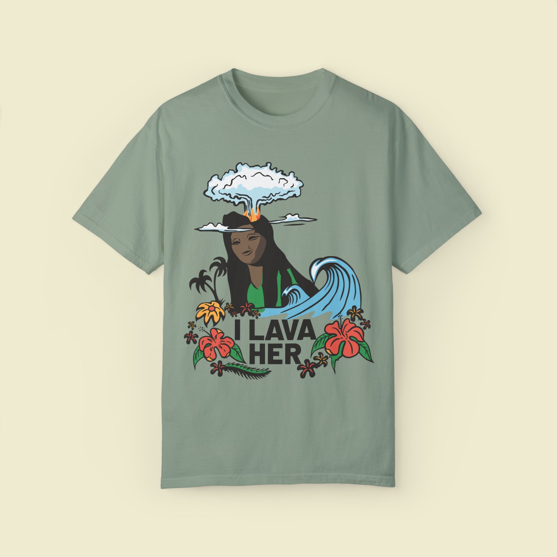 "I Lava Her" Couples Comfort Colors Tee by The Quirky Mouse, LLC, subtle Disney Inspired Shirts