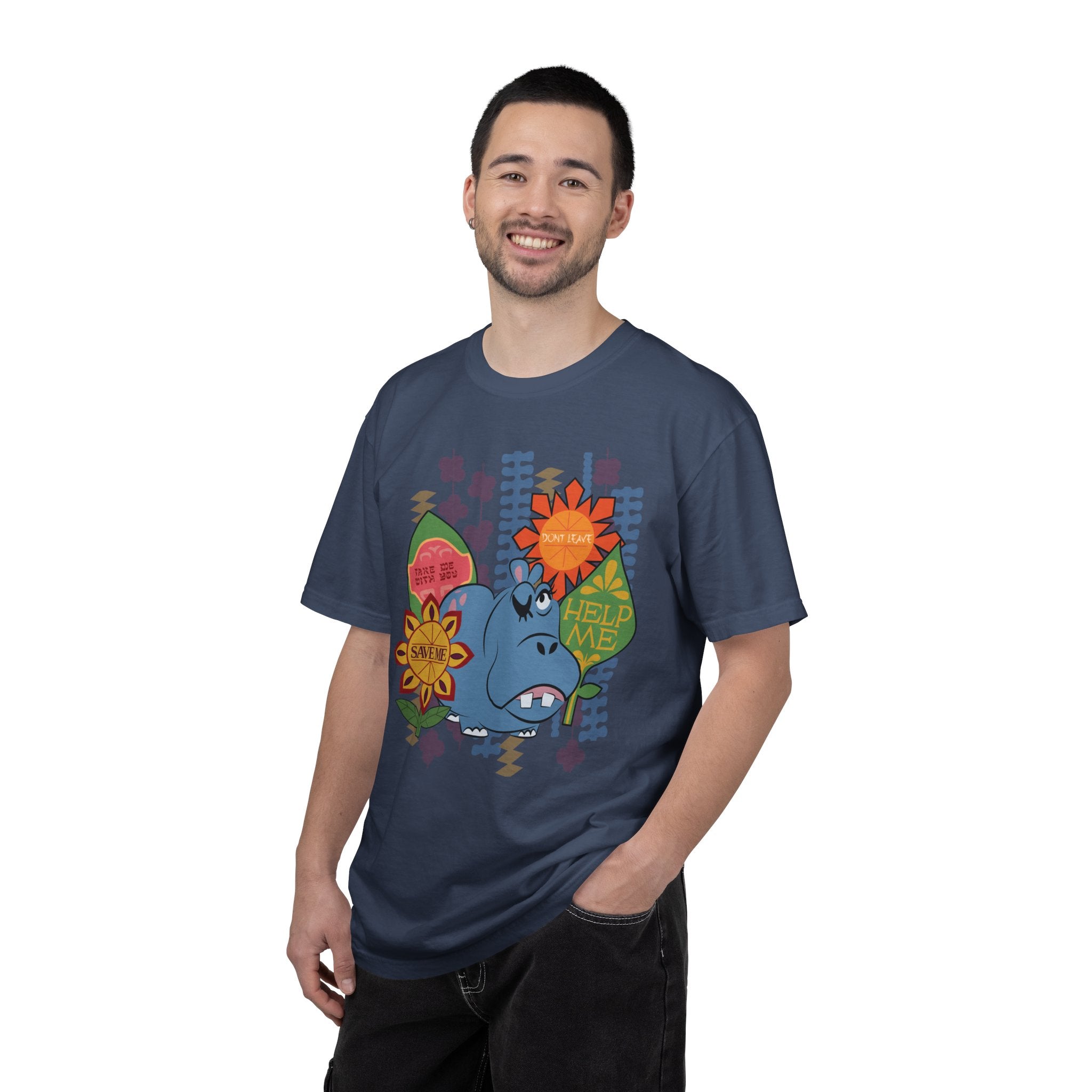 Hippo Help Me Comfort Colors Tee
