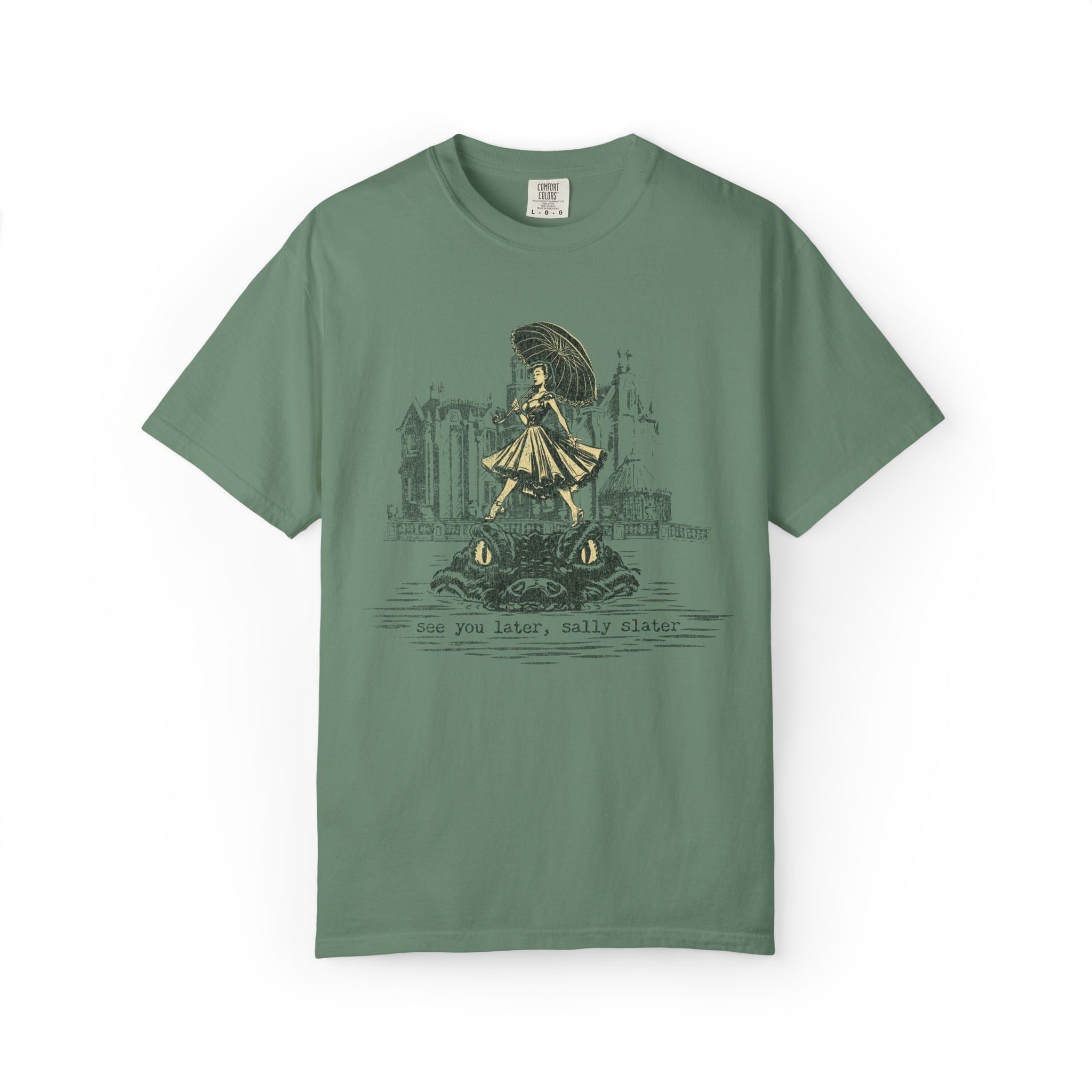 Sally Slater Haunted Mansion shirt on Comfort Colors tee