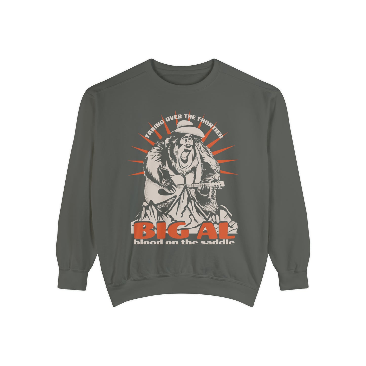 Big Al The Frontier Comfort Colors Sweatshirt by The Quirky Mouse, LLC, subtle Disney Inspired Shirts