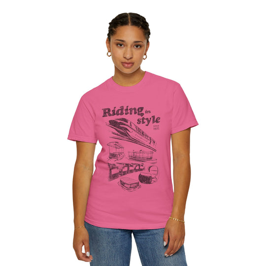 Riding in Style Comfort Colors Tee