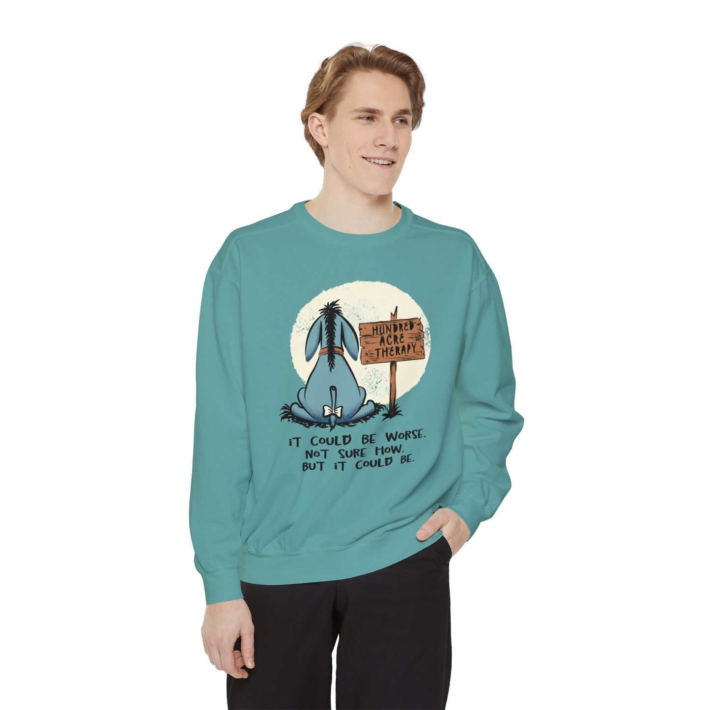 Eeyore Therapy Comfort Colors Sweatshirt