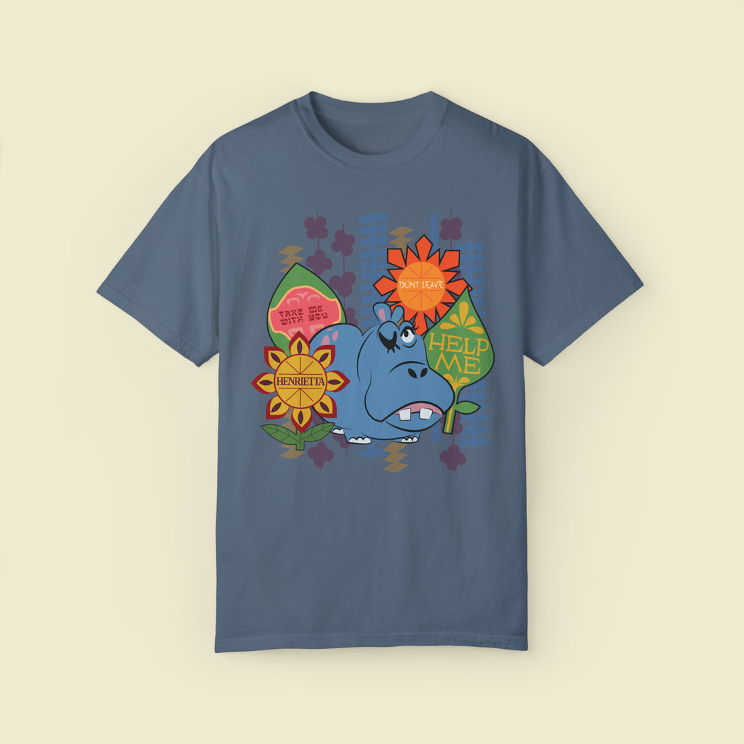 *LIMITED EDITION* Hippo Comfort Colors Tee - WITH HENRIETTA'S NAME!