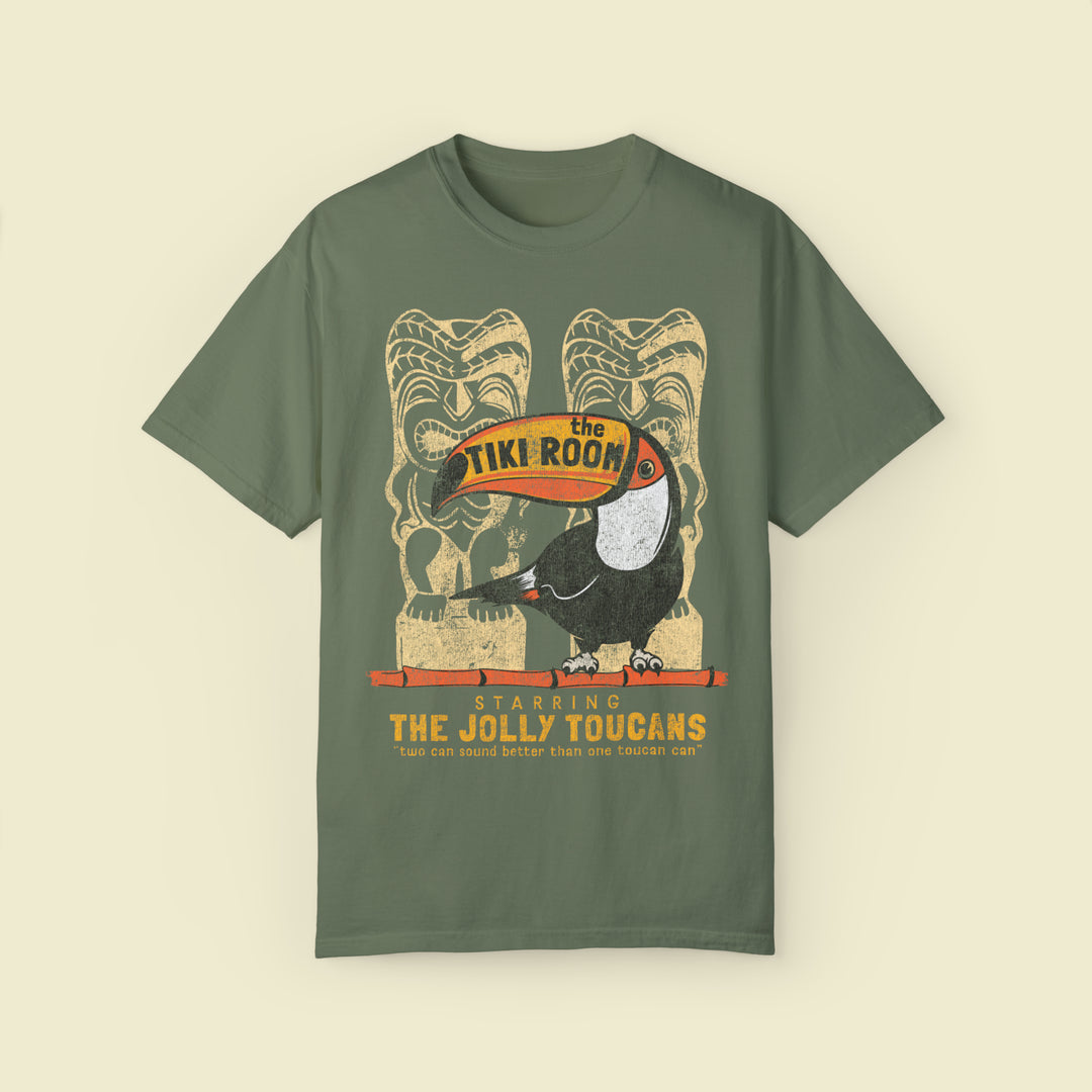 Tiki Room Comfort Colors Tee by The Quirky Mouse, LLC, subtle Disney Inspired Shirts