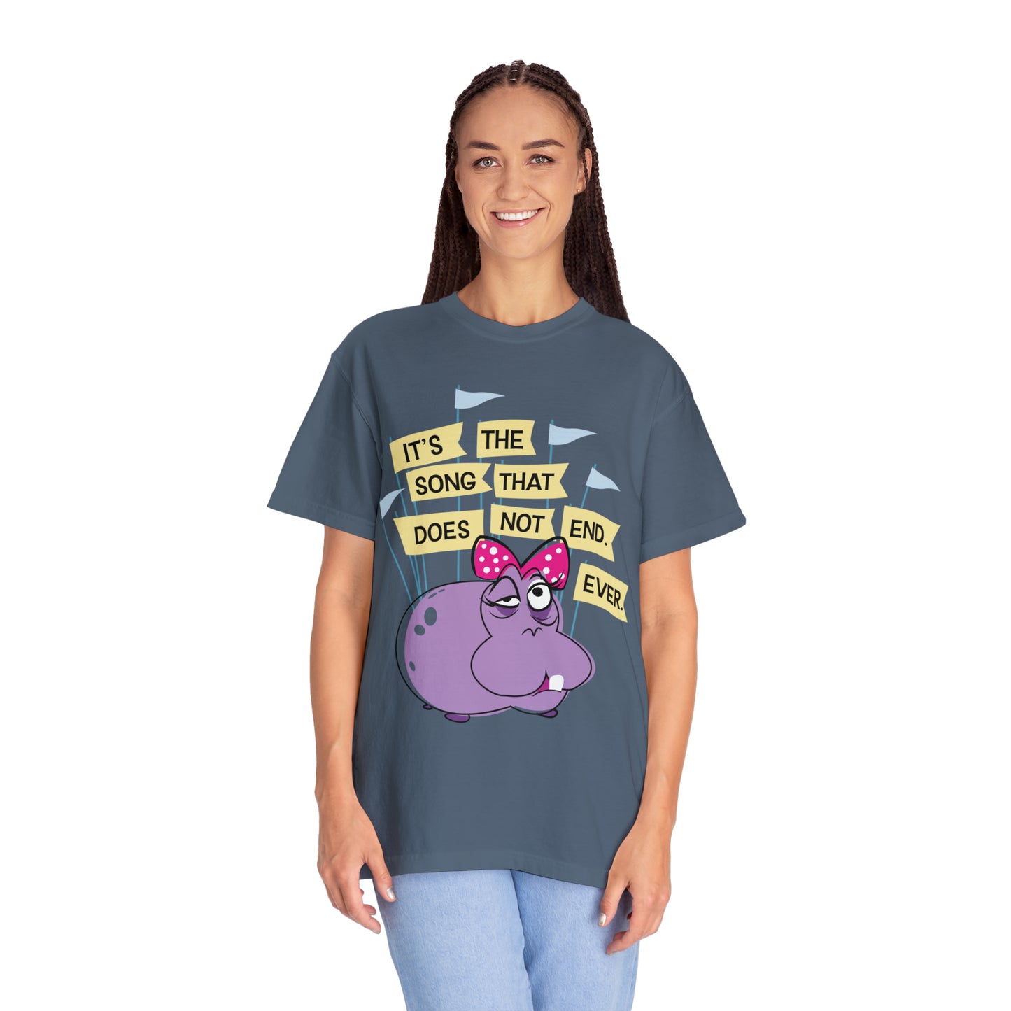 Small World Hippo Comfort Colors Tee