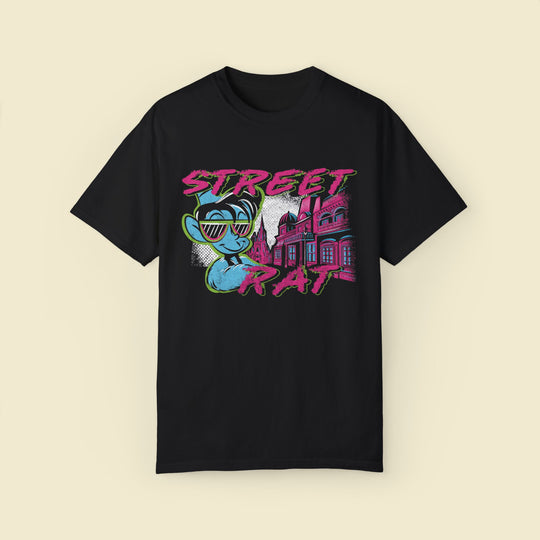 Street Rat Comfort Colors Tee by The Quirky Mouse, LLC, subtle Disney Inspired Shirts