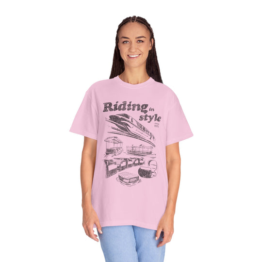 Riding in Style Comfort Colors Tee