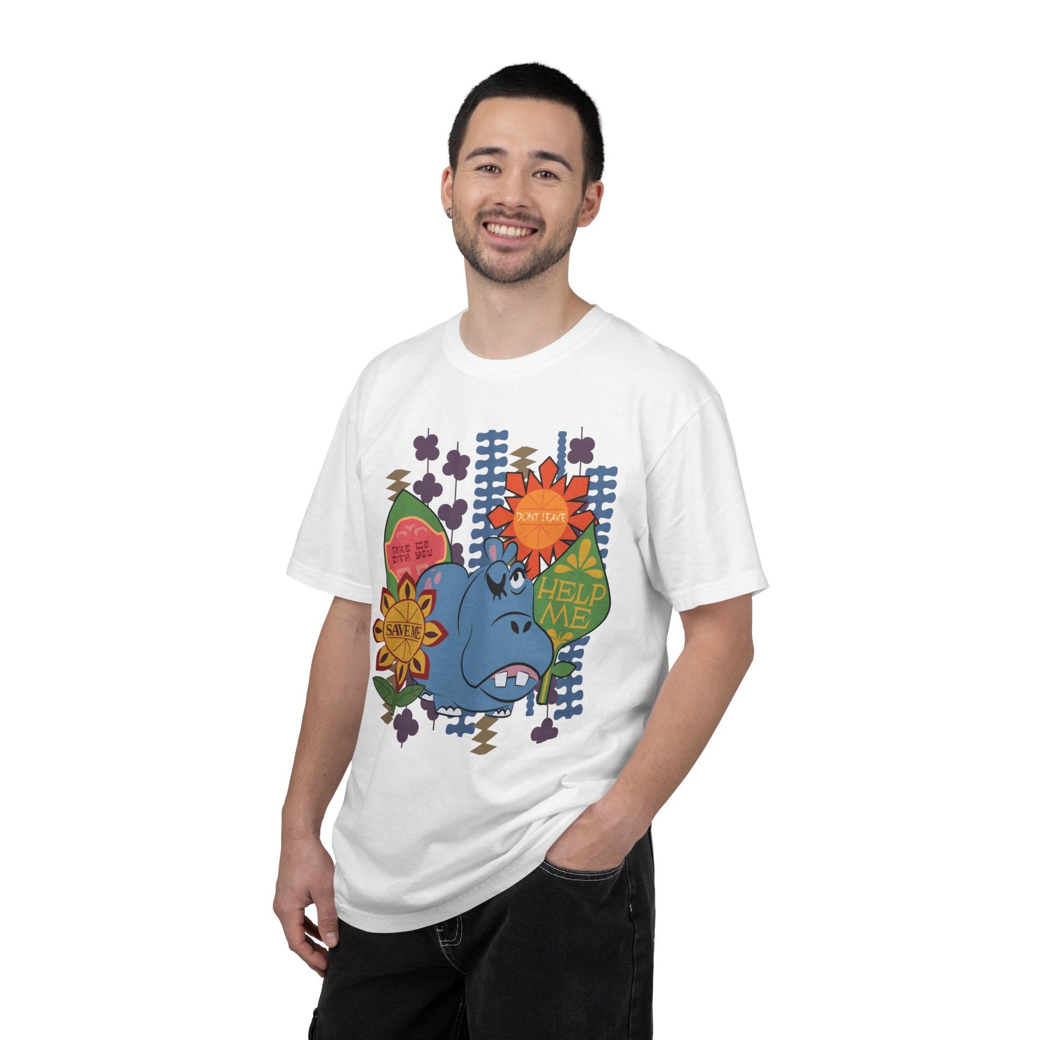 Hippo Help Me Comfort Colors Tee