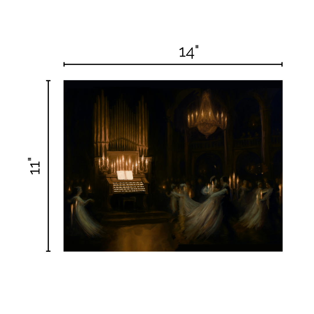 Grand Ballroom — Haunted Mansion Fine Art Print | Disney Wall Art