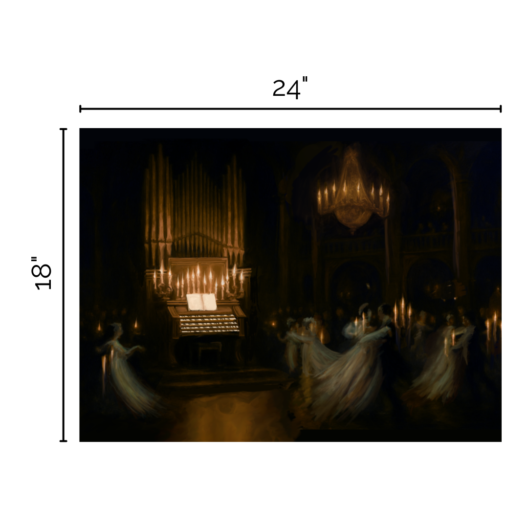 Grand Ballroom — Haunted Mansion Fine Art Print | Disney Wall Art
