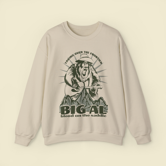 Big Al Frontier on Gildan Sweatshirt by The Quirky Mouse, LLC, subtle Disney Inspired Shirts