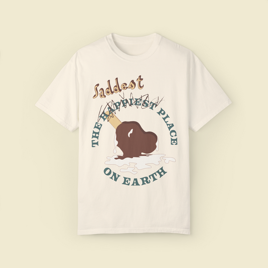 Saddest Place On Earth Comfort Colors Tee by The Quirky Mouse, LLC, subtle Disney Inspired Shirts