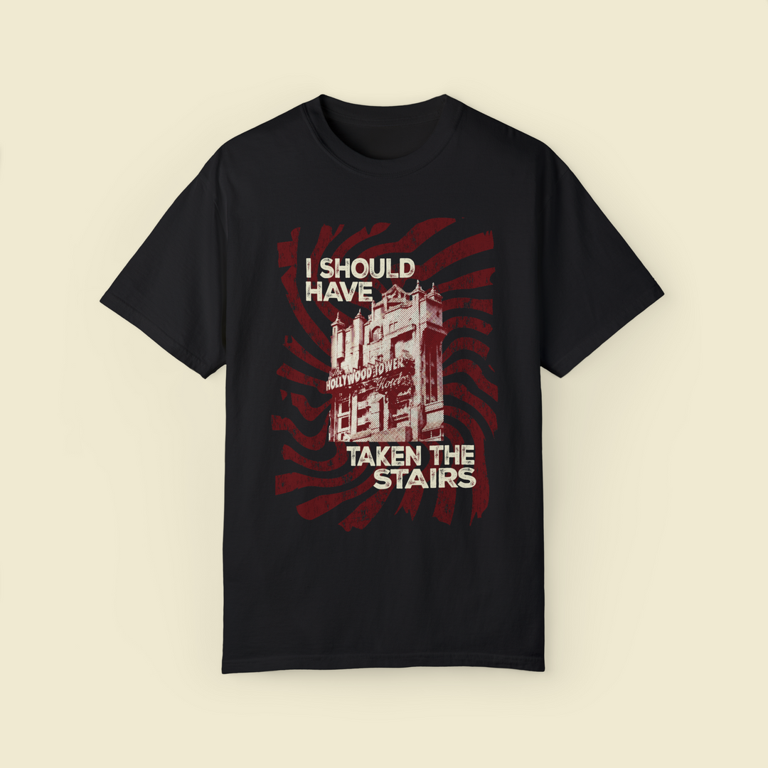 Should Have Taken The Stairs Comfort Colors Tee by The Quirky Mouse, LLC, subtle Disney Inspired Shirts