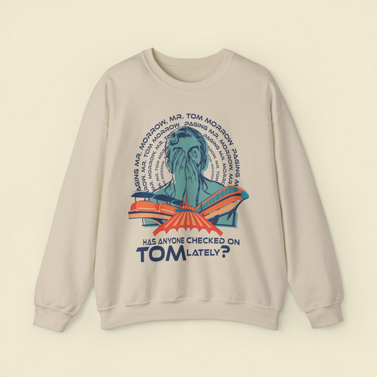 Tom Morrow Sweatshirt by The Quirky Mouse, LLC, subtle Disney Inspired Shirts