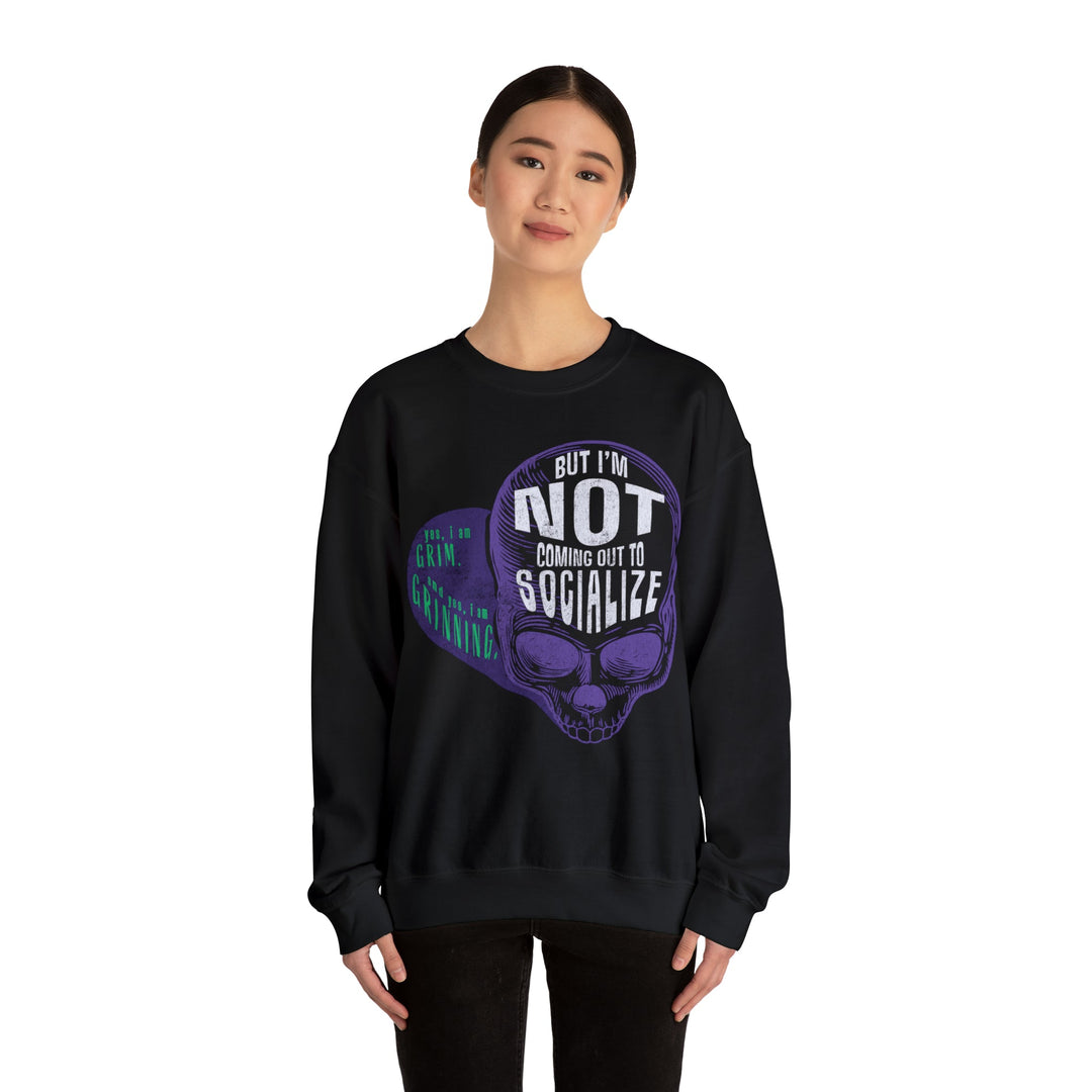 Grim Grinning Ghost Sweatshirt - The Quirky Mouse