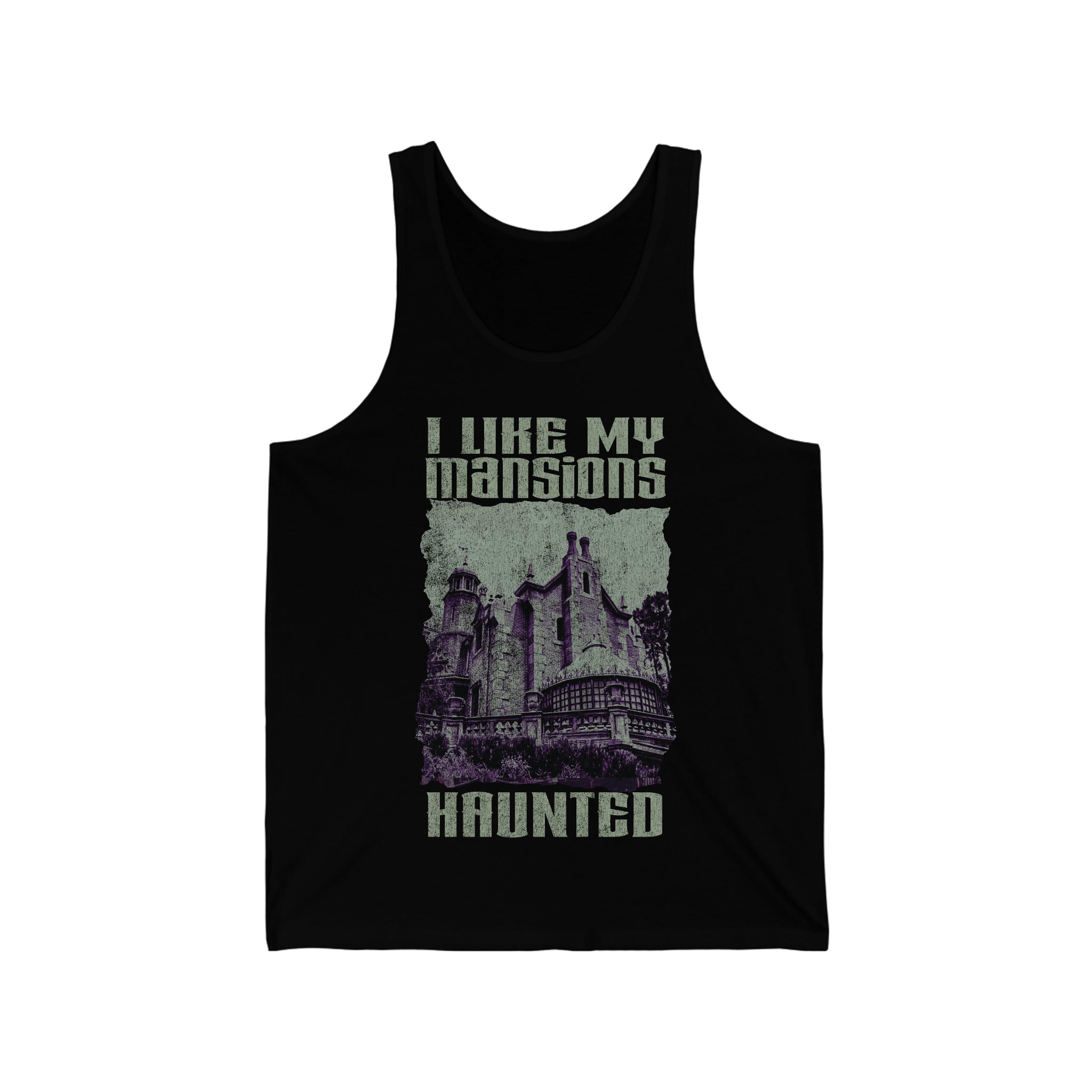 *WDW Version* I Like My Mansions Haunted Tank by The Quirky Mouse, LLC, subtle Disney Inspired Shirts
